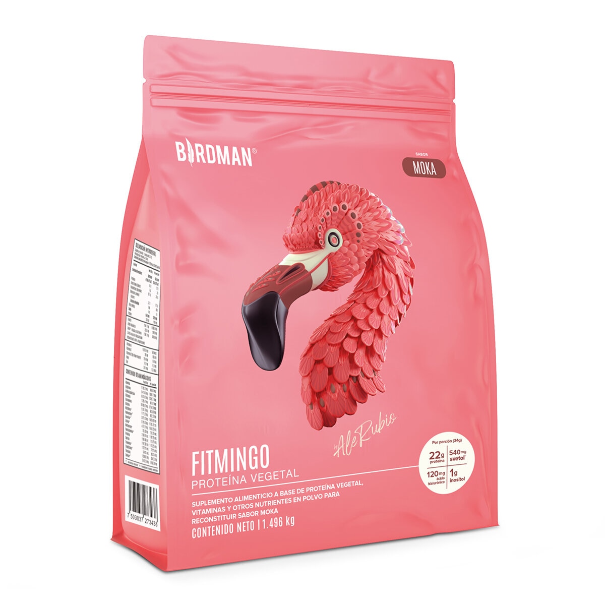 Birdman Fitmingo Proteína Vegetal Sabor Moka 1.496 kg