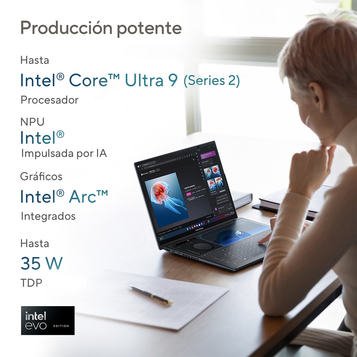 ASUS Zenbook DUO Laptop 14" 3K OLED Dual Intel Core Ultra 9 Series 2 32 GB 2TB SSD ASUS Zenbook DUO Laptop 14" 3K OLED Dual Intel Core Ultra 9 Series 2 32 GB 2TB SSD