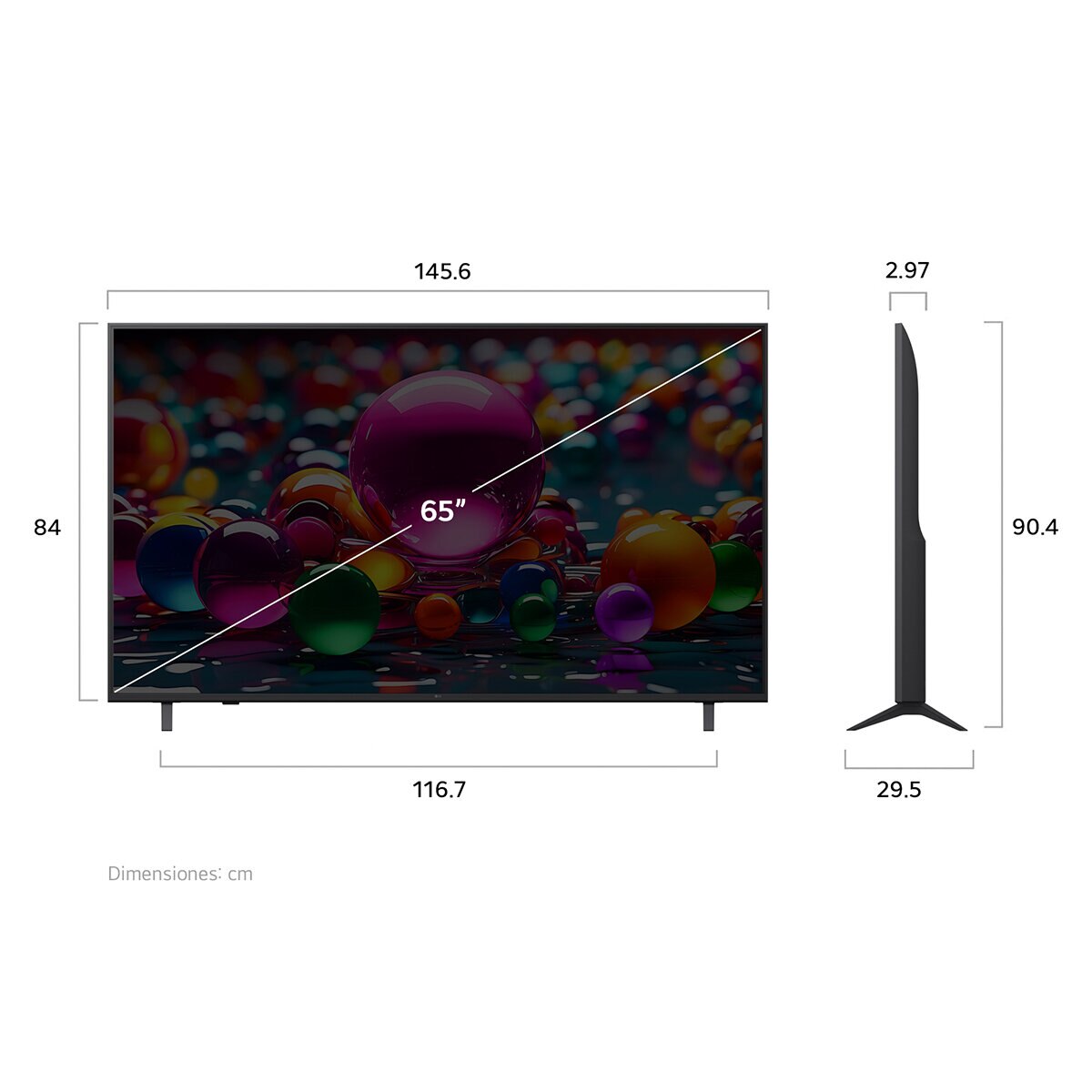 LG Pantalla 65" UHD 4K Smart TV + Barra de Sonido LG Pantalla 65" UHD 4K Smart TV + Barra de Sonido