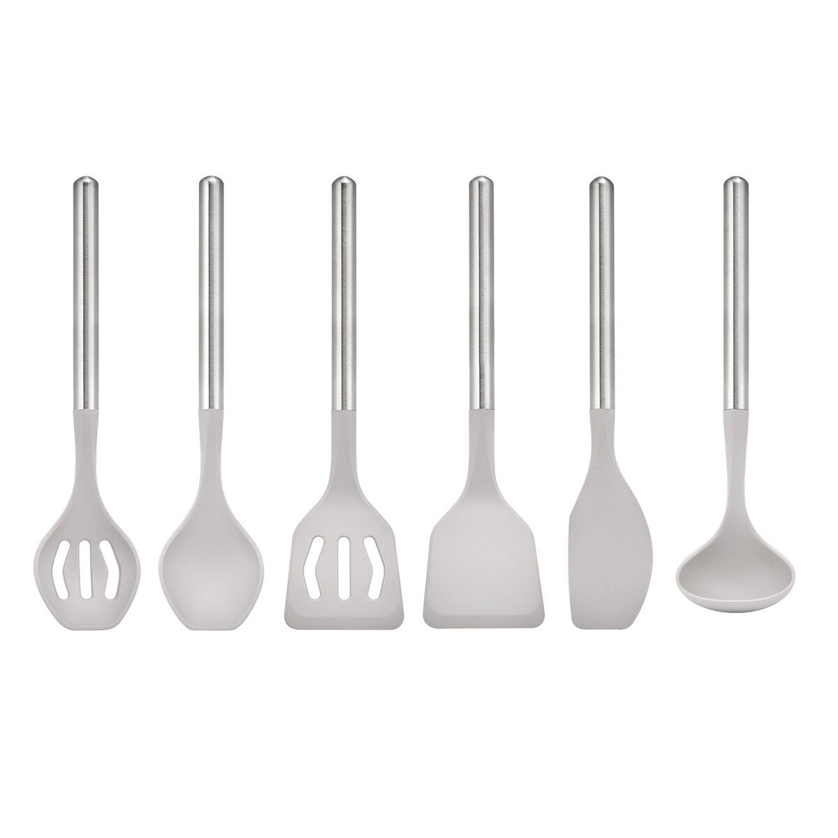 Sabatier, Juego de Herramientas de Acero Inoxidable y Silicona, 6 piezas Sabatier, Juego de Herramientas de Acero Inoxidable y Silicona, 6 piezas