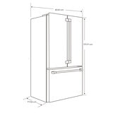 Café Refrigerador French Door de 19'