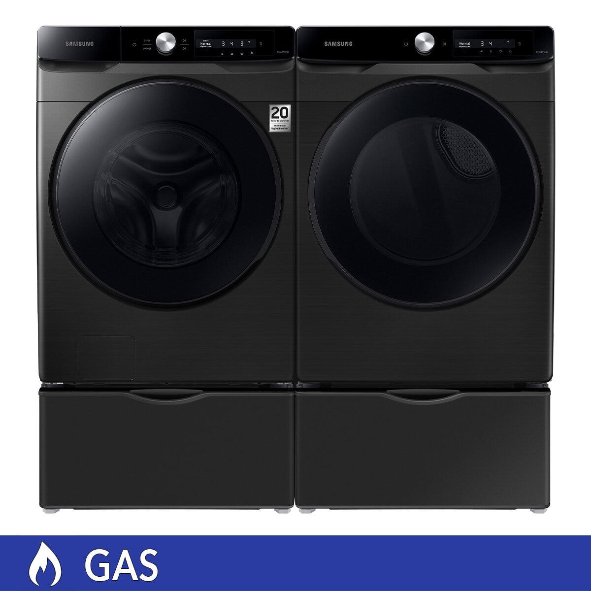 Samsung Combo de Lavado de Gas 22Kg / 24Kg con Pedestal Samsung Combo de Lavado de Gas 22Kg / 24Kg con Pedestal