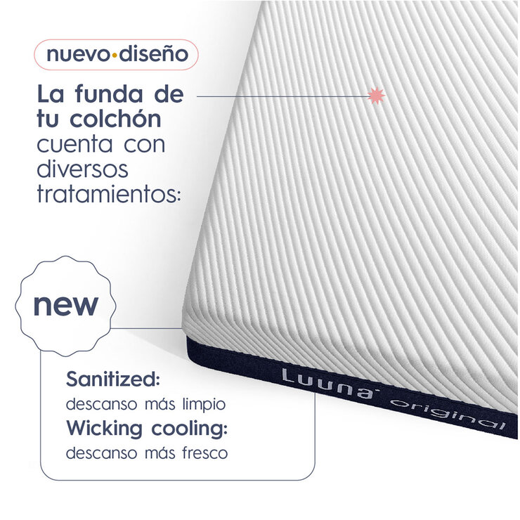 Luuna Colchón Original Memory Foam, Individual Luuna Colchón Original Memory Foam, Individual