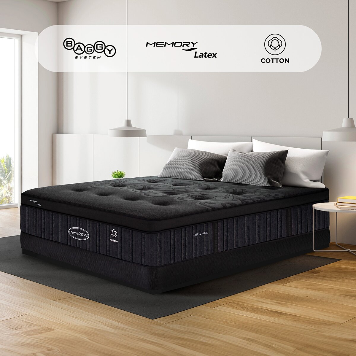 América, Brunel, Colchón Matrimonial América, Brunel, Colchón Matrimonial