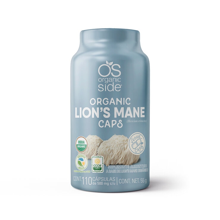 Organic Side Lion´s Mane Melena de león 110 Cápsulas Vegetales