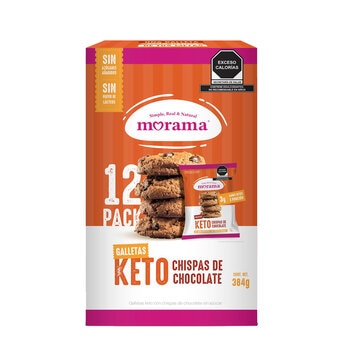 Morama Galletas Keto con Chispas de Chocolate 384 g Morama Galletas Keto con Chispas de Chocolate 384 g