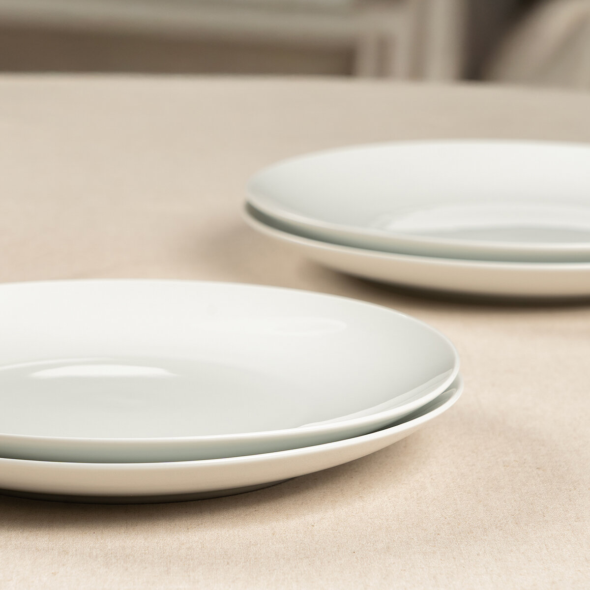 Crown Baccara Juego de 6 Platos de Porcelana Crown Baccara Juego de 6 Platos de Porcelana