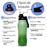 APAA Juego de 2 Botellas Purificadoras de Agua de 710ml + Accesorios