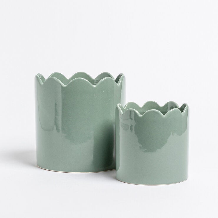 Over & Back, Inspiration Set de 2 Macetas Verde Over & Back, Inspiration Set de 2 Macetas Verde