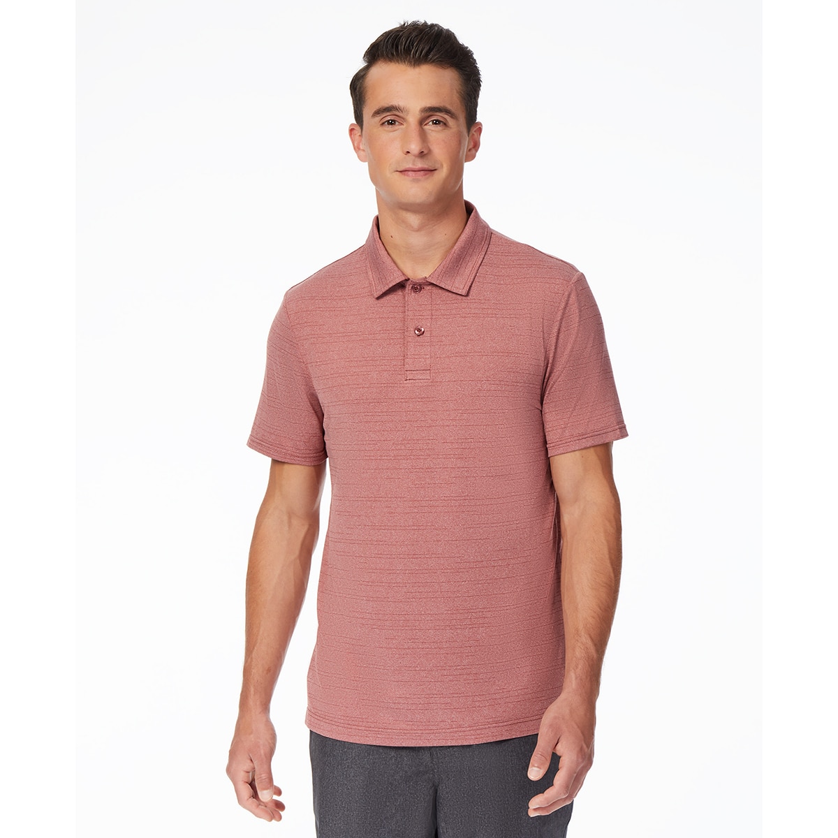 playera polo rosa