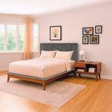 Violanti, Cama Queen Gris Violanti, Cama Queen Gris