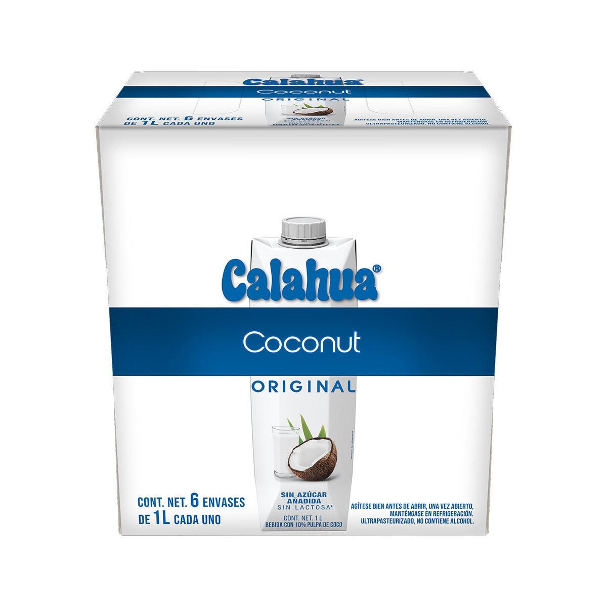 Calahua Bebida de Coco 6 pzas de 1 l Calahua Bebida de Coco 6 pzas de 1 l