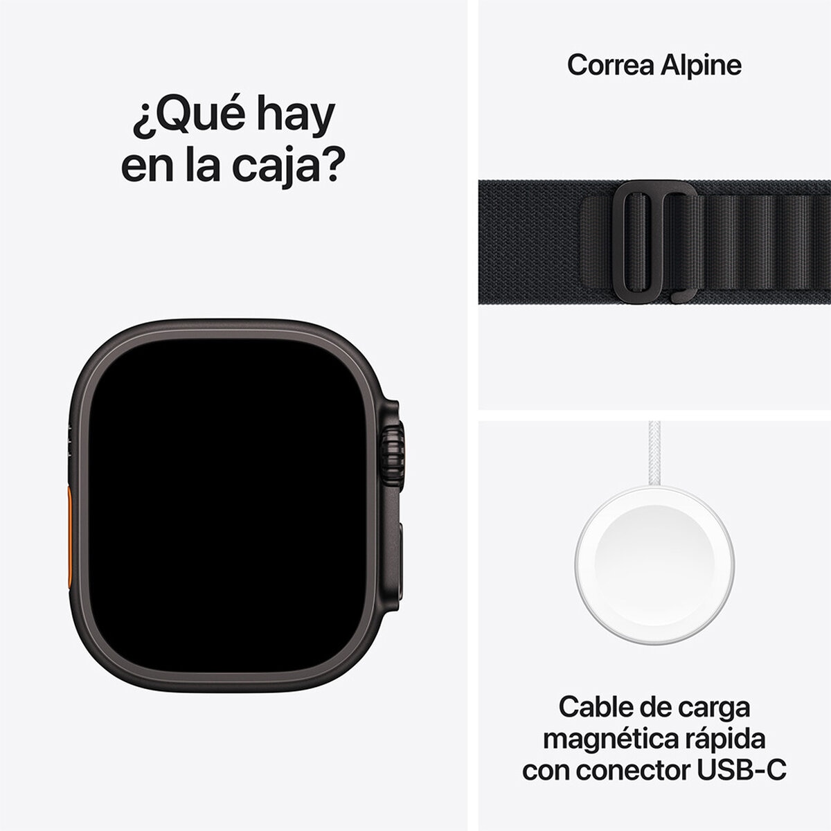 Apple Watch Ultra 3 (GPS + Celular) 49mm Titanio Negro + Correa Alpine Negro - Talla M Apple Watch Ultra 3 (GPS + Celular) 49mm Titanio Negro + Correa Alpine Negro - Talla M