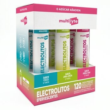 Multilyte Electrolitos 120 Tabletas Efervescentes Sin Azúcar Añadida Multilyte Electrolitos 120 Tabletas Efervescentes Sin Azúcar Añadida