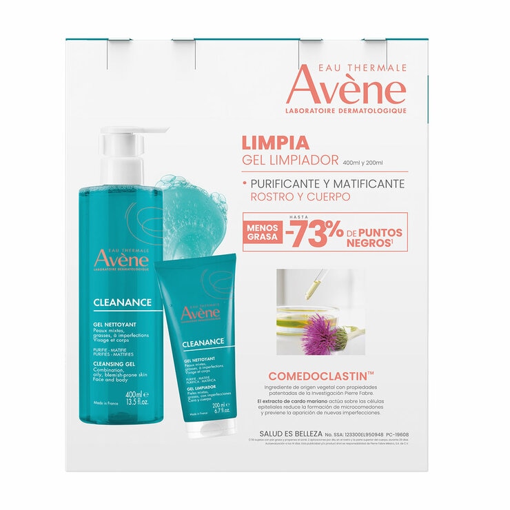 Avène Gel Limpiador Facial 400 ml + 200 ml Avène Gel Limpiador Facial 400 ml + 200 ml