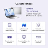 ASUS Vivobook 16 Laptop 16" Snapdragon X 16GB 512 GB SSD ASUS Vivobook 16 Laptop 16" Snapdragon X 16GB 512 GB SSD