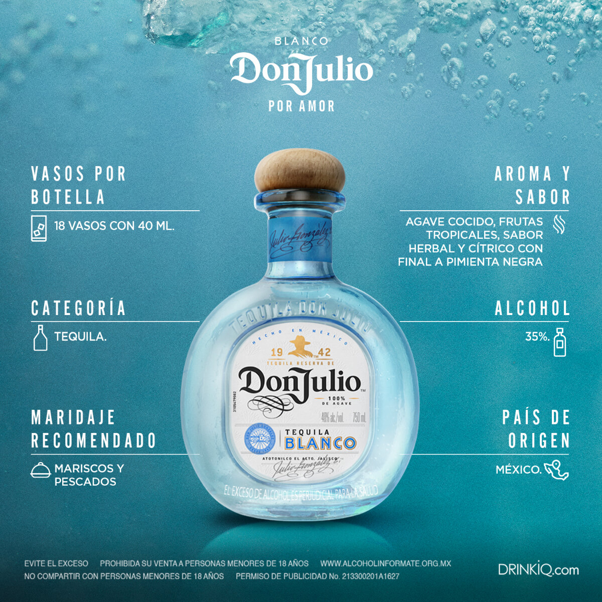 Tequila Don Julio Blanco 700ml