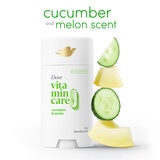 Dove Desodorante Vitamin Care Pepino y Melon 3 pzas de 74 g Dove Desodorante Vitamin Care Pepino y Melon 3 pzas de 74 g