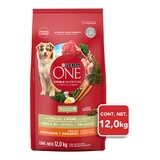 Purina One Alimento para Perro Adulto con Pollo y Carne 12 kg