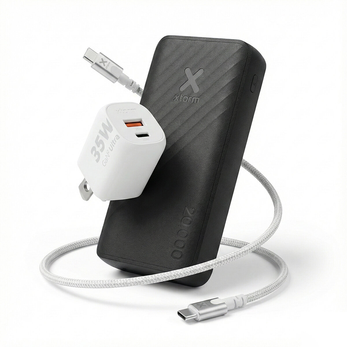 Xtorm Bundle Powerbank 20,000 mAh + Cargador 35W + Cable USB-C Xtorm Bundle Powerbank 20,000 mAh + Cargador 35W + Cable USB-C