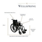 Wellspring Silla de Ruedas Plegable SF