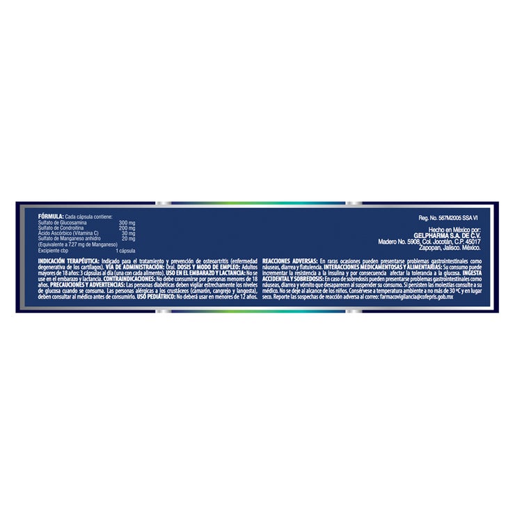 Carticap Glucosamina y condroitina 180 cápsulas Carticap Glucosamina y condroitina 180 cápsulas