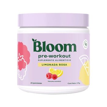 Bloom Pre-Workout Con Vitamina C, B6,B12 Limonada Rosa