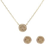 Mayfer, Juego de Mandalas, Collar y Aretes en Aleación de Metal Mayfer, Juego de Mandalas, Collar y Aretes en Aleación de Metal