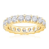 Anillo Eternidad de Diamantes 3.00ctw, Oro Amarillo de 18K