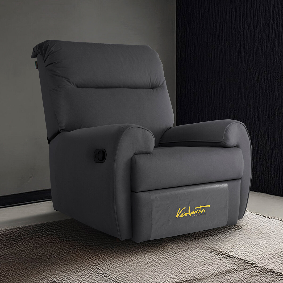 Violanti, Sofá Reclinable, Color Gris