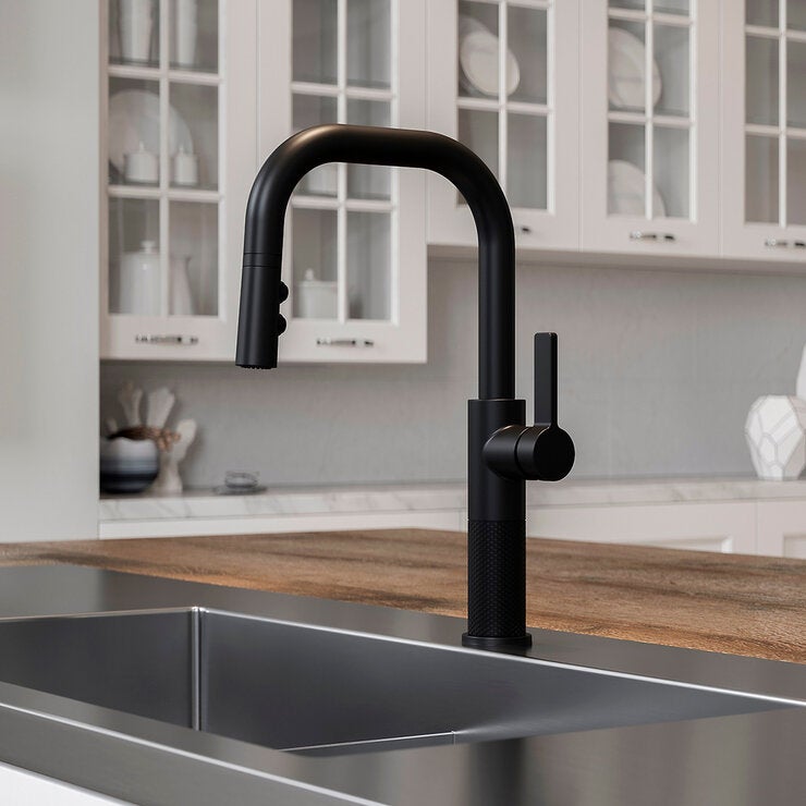 Pfister, Grifo Monomando de Cocina Desplegable Montay, Negro Mate Pfister, Grifo Monomando de Cocina Desplegable Montay, Negro Mate