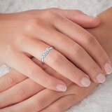 Anillo, 1.00ctw Diamantes, Oro Blanco de 14K Anillo, 1.00ctw Diamantes, Oro Blanco de 14K