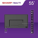 Sharp Pantalla 55" UHD 4K Roku TV Sharp Pantalla 55" UHD 4K Roku TV