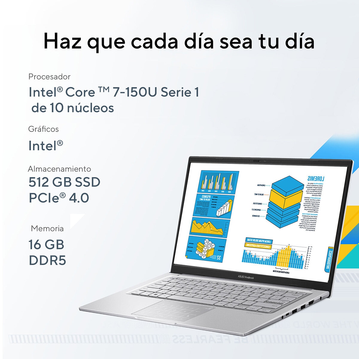 ASUS Vivobook 14 14" Full HD Intel Core 7 16GB 512GB SSD ASUS Vivobook 14 14" Full HD Intel Core 7 16GB 512GB SSD