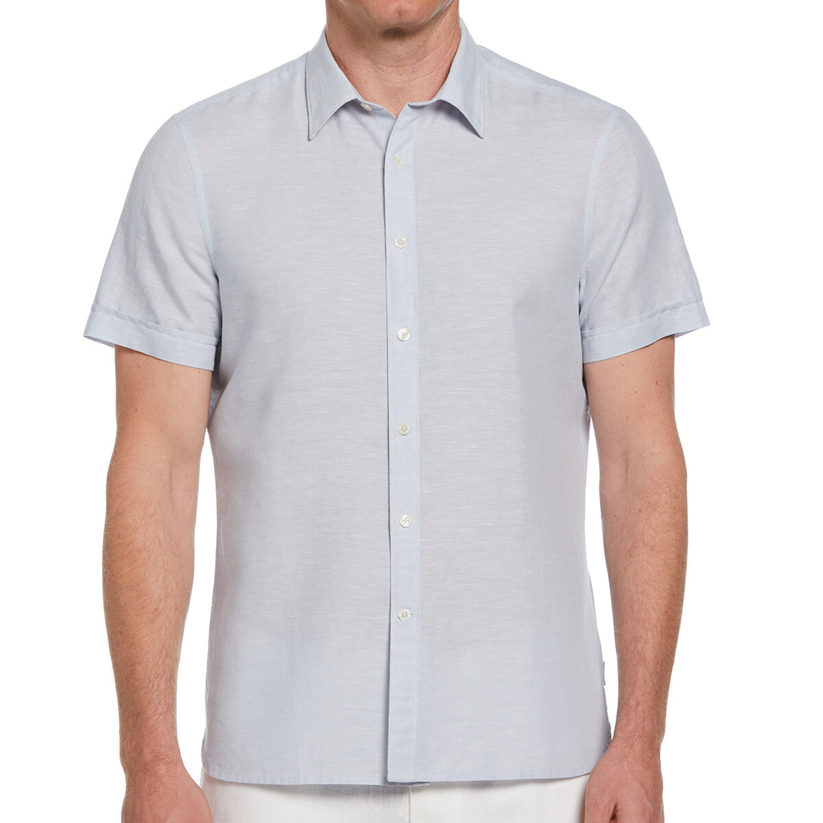 Perry Ellis Camisa para Caballero Azul Chica