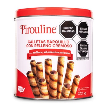 Pirouline Galletas Barquillo Con Relleno Cremoso 1 kg