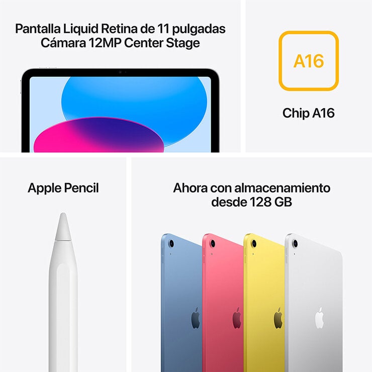 Apple iPad Chip A16 128GB Azul Apple iPad Chip A16 128GB Azul