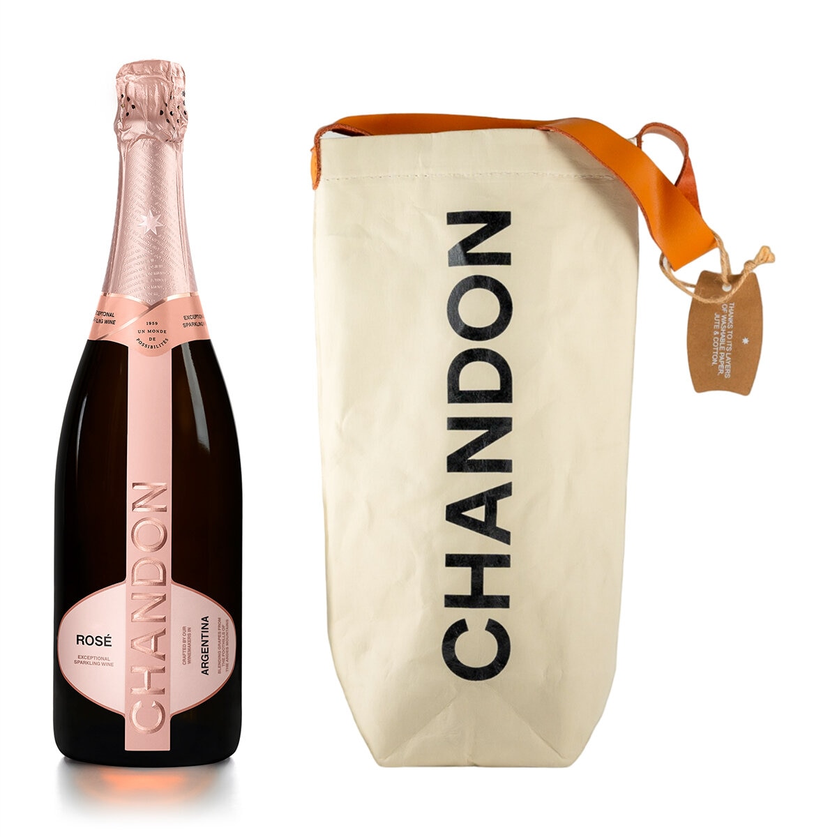 Vino Espumoso Chandon Rosé 750 ml + Bolsa de Regalo