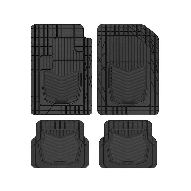 Michelin Tapete Universal de Hule Gris Para Automóvil 4 Piezas Michelin Tapete Universal de Hule Gris Para Automóvil 4 Piezas