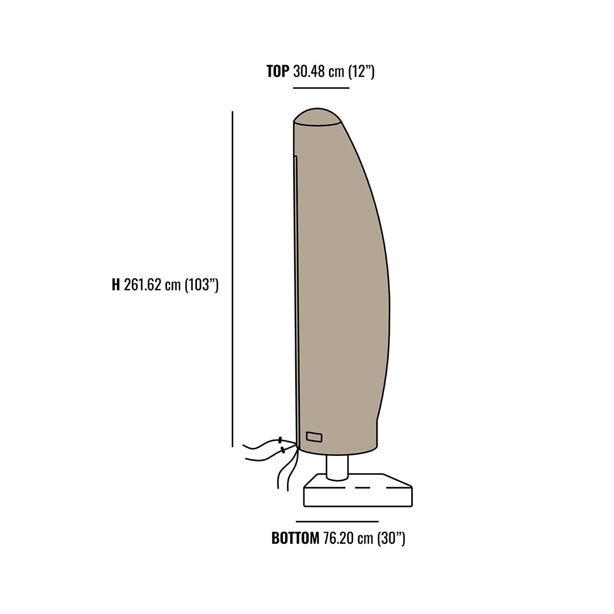 Seasons Sentry, Funda para Sombrilla de Poste Lateral Seasons Sentry, Funda para Sombrilla de Poste Lateral