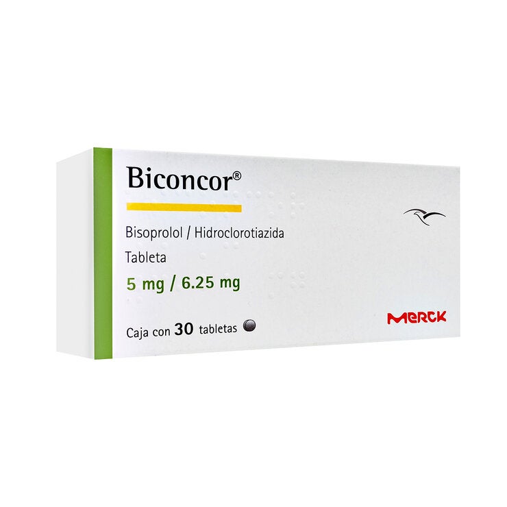 Biconcor 5/6.25 mg 30 Tabletas Biconcor 5/6.25 mg 30 Tabletas