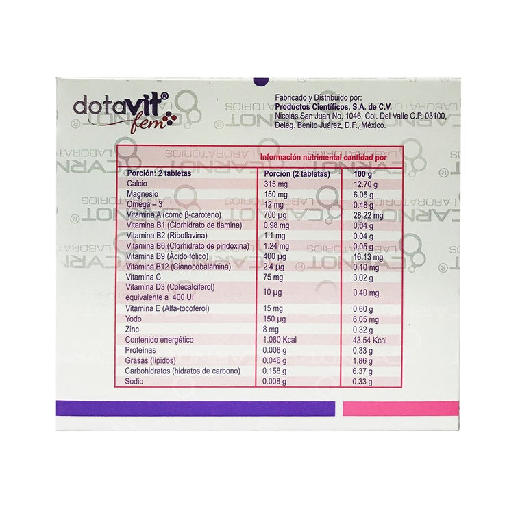 Dotavit 60 Tabletas Dotavit 60 Tabletas