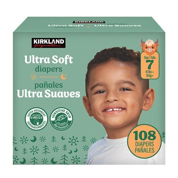 Kirkland Signature Pañales Etapa 7 Unisex 108 pzas Kirkland Signature Pañales Etapa 7 Unisex 108 pzas