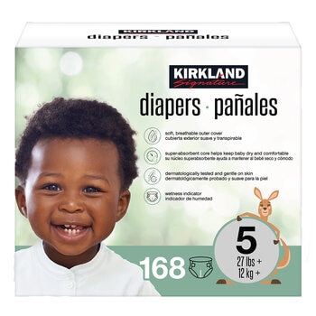 Kirkland Signature Pañales Etapa 5 Unisex 168 pzas Kirkland Signature Pañales Etapa 5 Unisex 168 pzas
