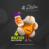 Cinemex Platino 4 Boletos de Cine