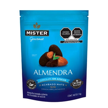 Mister Almendra Cubierta de Chocolate sin Azúcar 1 kg Mister Almendra Cubierta de Chocolate sin Azúcar 1 kg