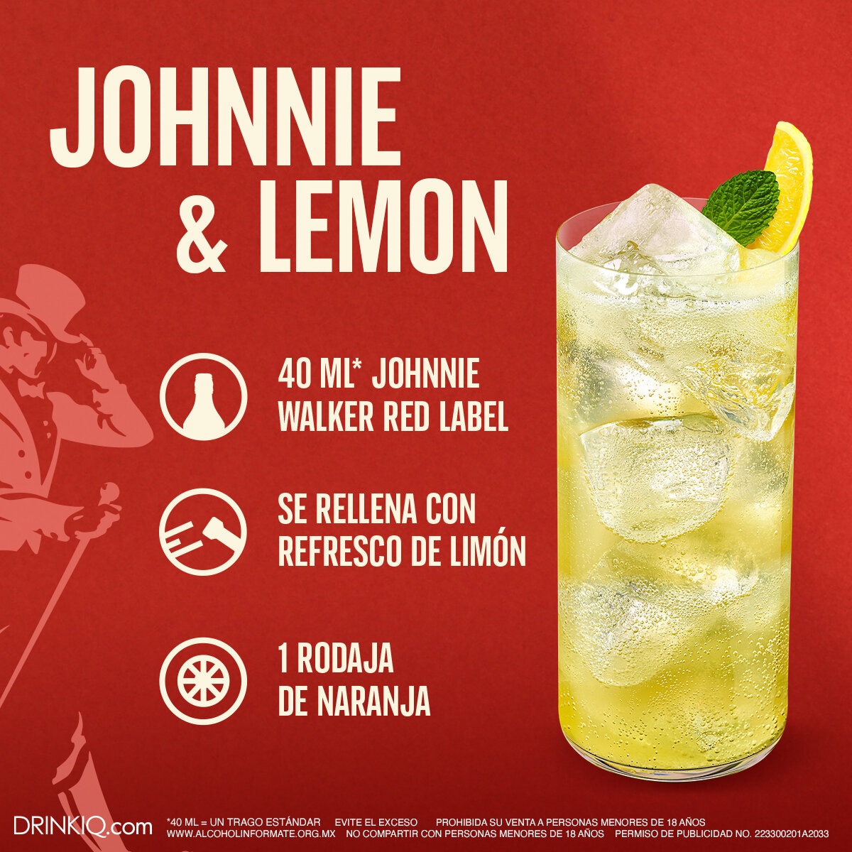 Whisky Johnnie Walker Red Label Blended Scotch 1 L