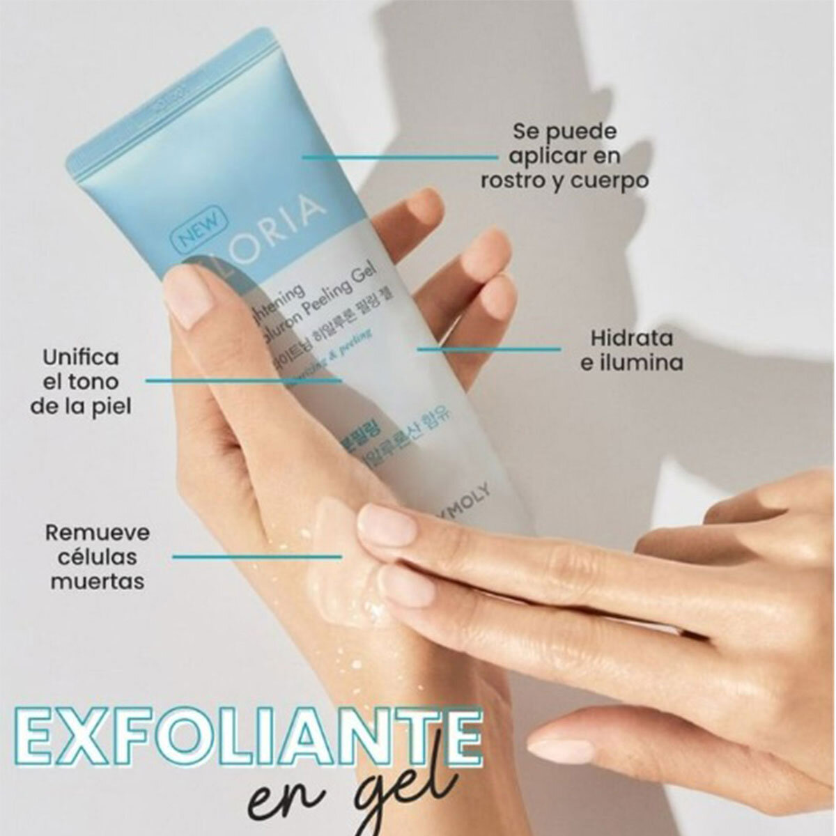 Tony Moly Floria Gel Exfoliante de Ácido Hialurónico 2 pzas