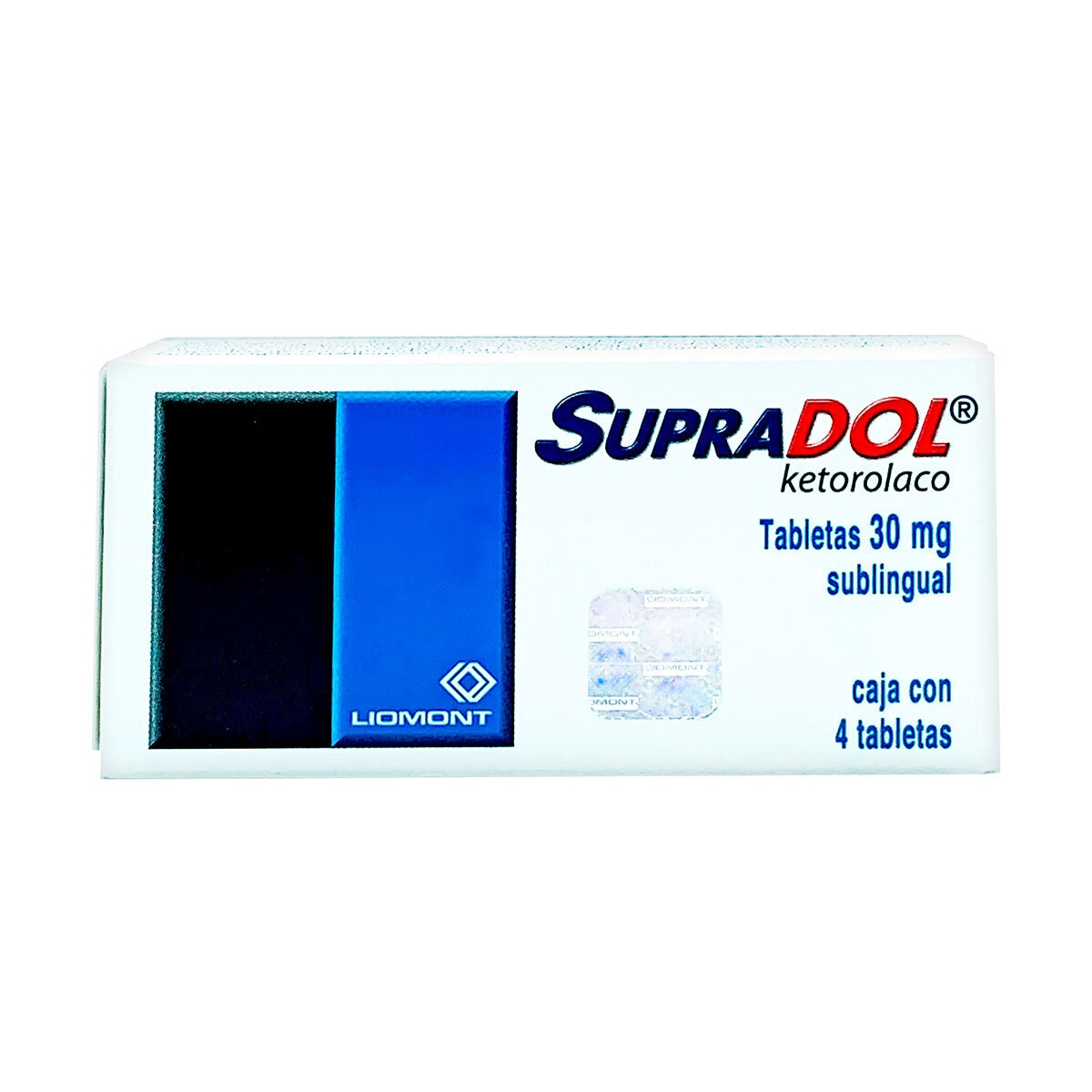 Supradol Sublingual 30 mg con 4 Tabletas