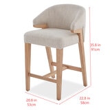 Aiden & Ivy Furniture, Paquete de 2 Taburetes de Tela para Mostrador Aiden & Ivy Furniture, Paquete de 2 Taburetes de Tela para Mostrador